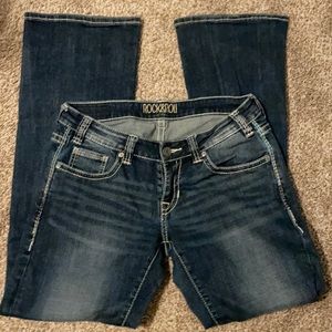 Women’s rock & roll denim jeans riding